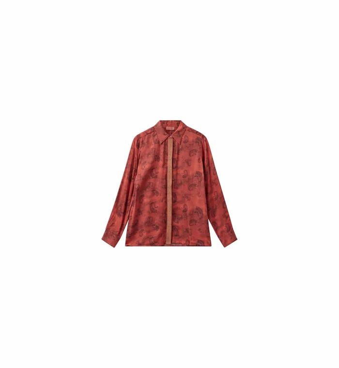 Women MMHWill Paisley Shirt 8211 HEYANNO Burnt Brick Shirts MOS MOSH Women MMHWill Paisley Shirt 8211 HEYANNO Burnt Brick Shirts MOS MOSH
