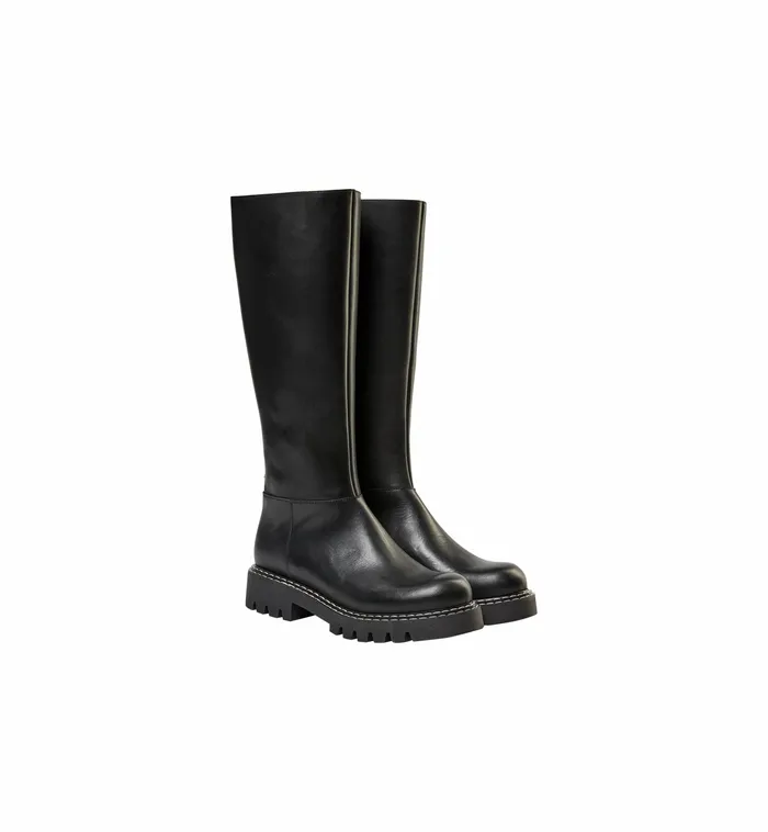 Women MMPhoenix Leather Hi Boot Black Shoes MOS MOSH Women MMPhoenix Leather Hi Boot Black Shoes MOS MOSH
