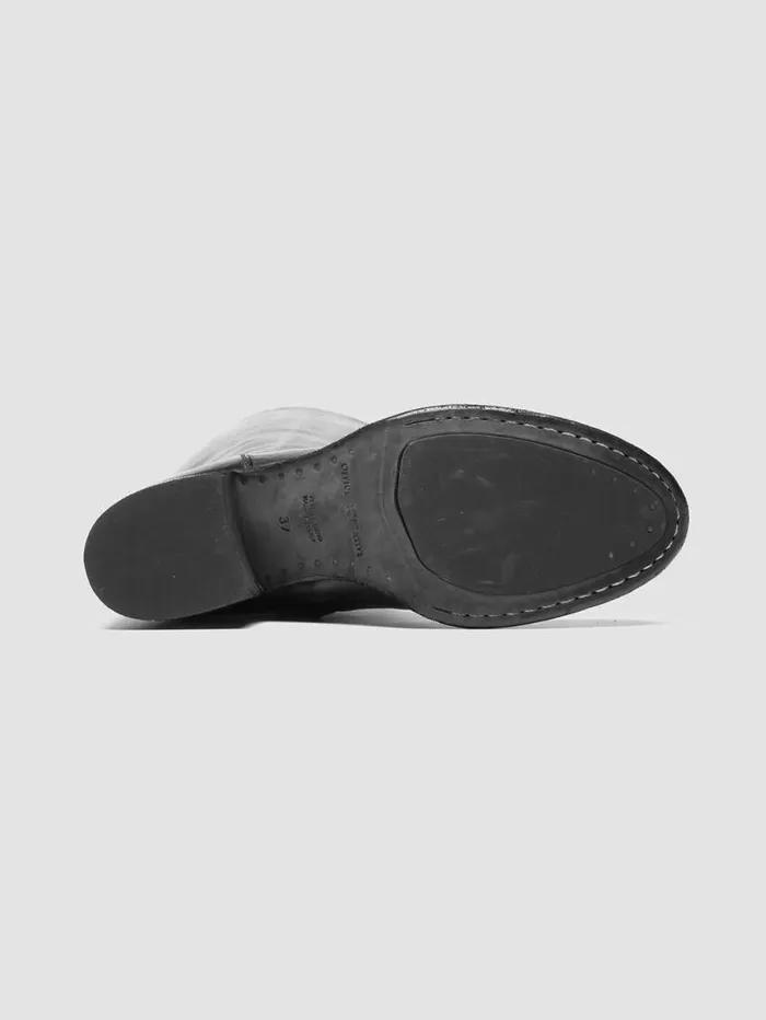 Women Officine Creative Footwear DENNER 116 Black Leather Zip Boots Women Officine Creative Footwear DENNER 116 Black Leather Zip Boots