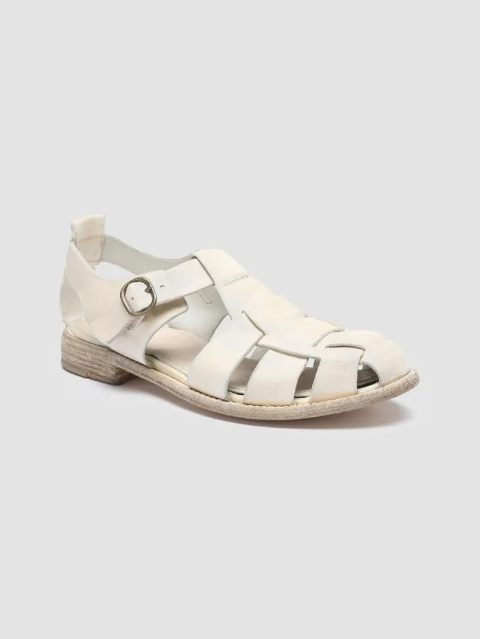 Women Officine Creative Footwear LEXIKON 536 White Leather Sandals Women Officine Creative Footwear LEXIKON 536 White Leather Sandals