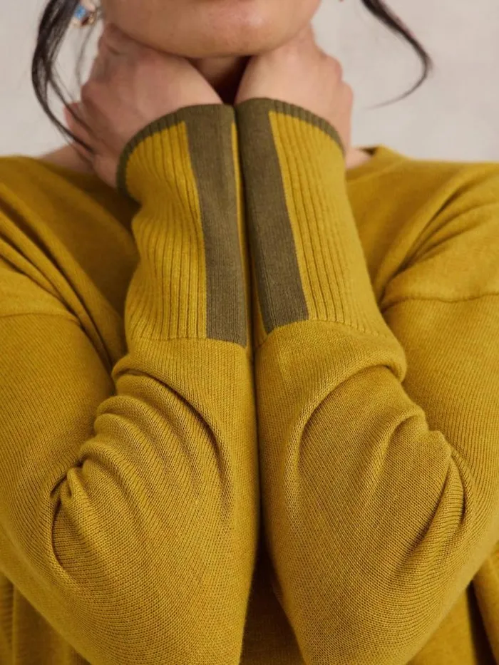 Women OLIVE CREW NECK COTTON JUMPER Mid Chartreuse White Stuff Knitwear Women OLIVE CREW NECK COTTON JUMPER Mid Chartreuse White Stuff Knitwear