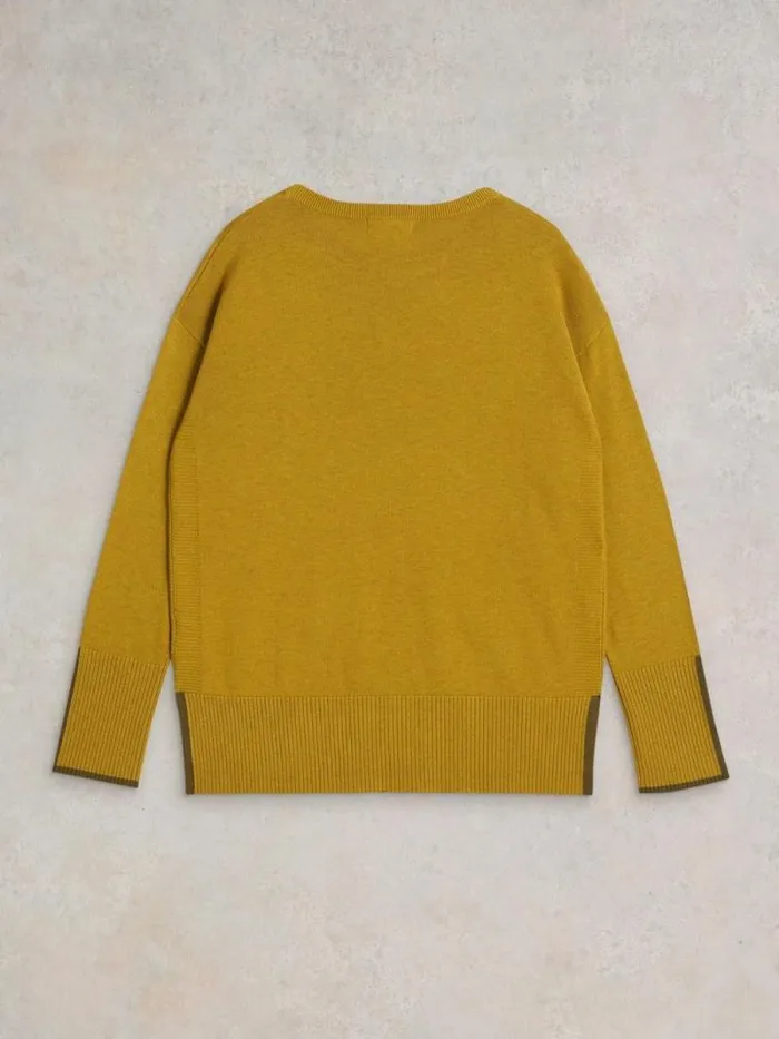 Women OLIVE CREW NECK COTTON JUMPER Mid Chartreuse White Stuff Knitwear Women OLIVE CREW NECK COTTON JUMPER Mid Chartreuse White Stuff Knitwear