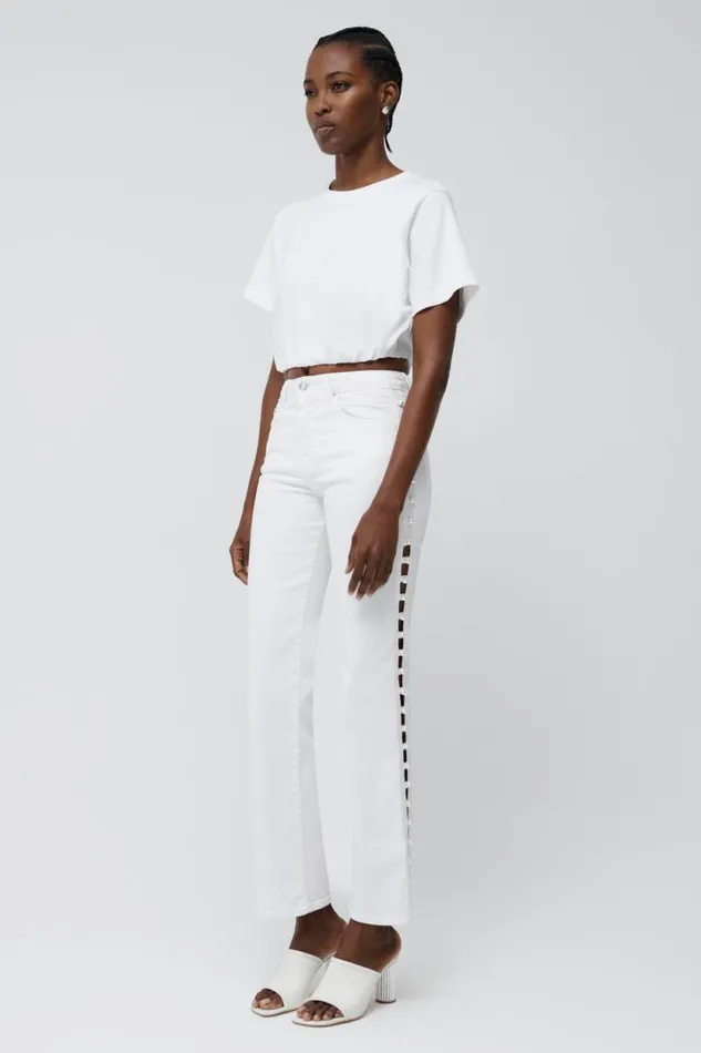Women Pants and Bottoms Jonathan Simkhai Amelia Denim Women Pants and Bottoms Jonathan Simkhai Amelia Denim