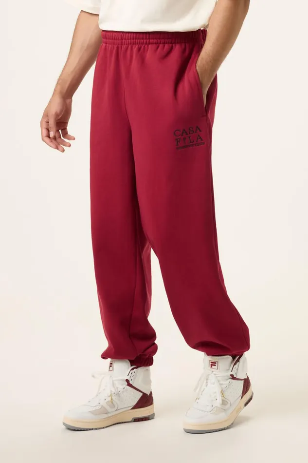 Women Pants and Shorts Fila CASA FILA Country Club Jogger 600 Tinetan Red