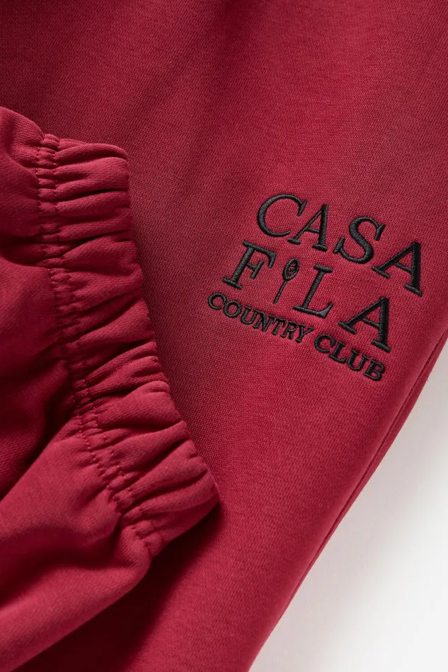 Women Pants and Shorts Fila CASA FILA Country Club Jogger 600 Tinetan Red