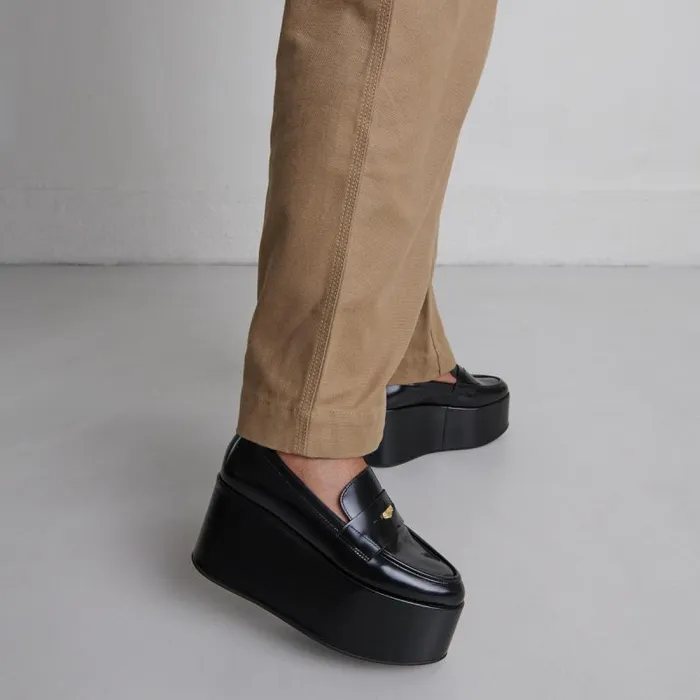 Women Platform Loafers Black JONAK Loafers Women Platform Loafers Black JONAK Loafers