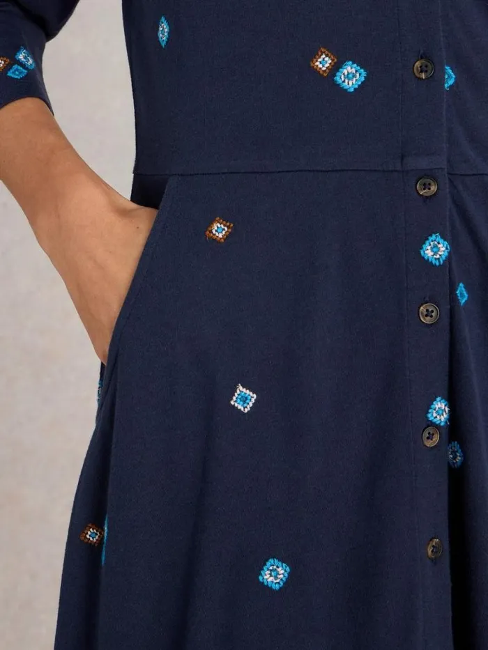 Women Rua Embroidered Jersey Dress Navy Multi White Stuff Dresses Women Rua Embroidered Jersey Dress Navy Multi White Stuff Dresses
