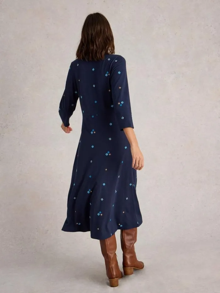 Women Rua Embroidered Jersey Dress Navy Multi White Stuff Dresses Women Rua Embroidered Jersey Dress Navy Multi White Stuff Dresses