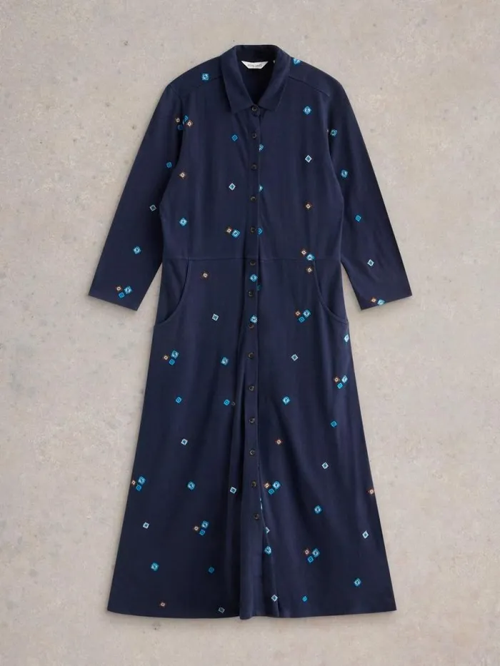 Women Rua Embroidered Jersey Dress Navy Multi White Stuff Dresses Women Rua Embroidered Jersey Dress Navy Multi White Stuff Dresses