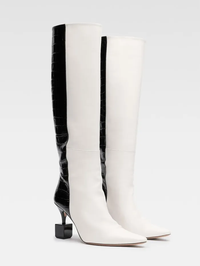 Women Shoes JACQUEMUS The Bisou Boots Blackwhite Women Shoes JACQUEMUS The Bisou Boots Blackwhite
