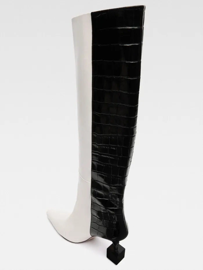Women Shoes JACQUEMUS The Bisou Boots Blackwhite Women Shoes JACQUEMUS The Bisou Boots Blackwhite