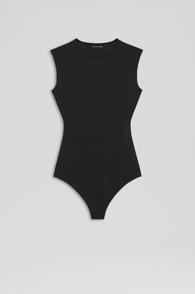 Women SLEEVELESS BODYSUIT BLACK Tops Scanlan Theodore Women SLEEVELESS BODYSUIT BLACK Tops Scanlan Theodore