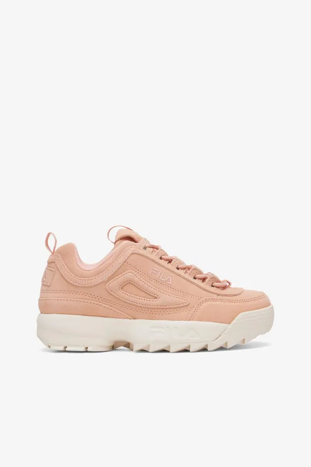 Women Sneakers Fila Disruptor II Suede Festa 651 Dusty Pinkgardeniadusty Pink