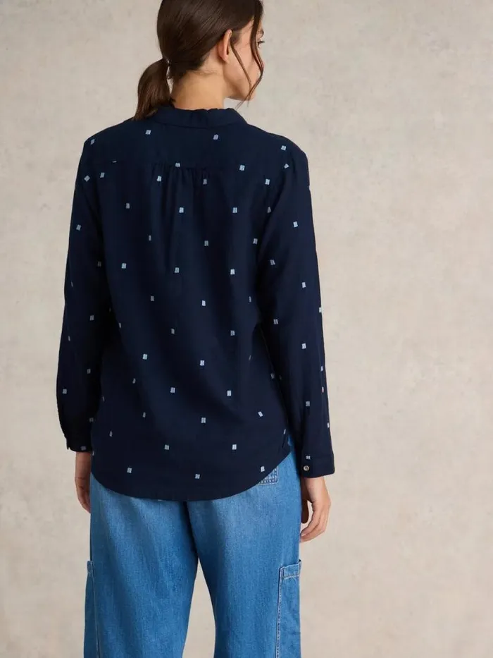 Women Sophie Organic Cotton Shirt Dark Navy White Stuff Shirts and Blouses Women Sophie Organic Cotton Shirt Dark Navy White Stuff Shirts and Blouses