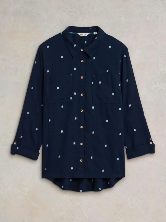 Women Sophie Organic Cotton Shirt Dark Navy White Stuff Shirts and Blouses Women Sophie Organic Cotton Shirt Dark Navy White Stuff Shirts and Blouses