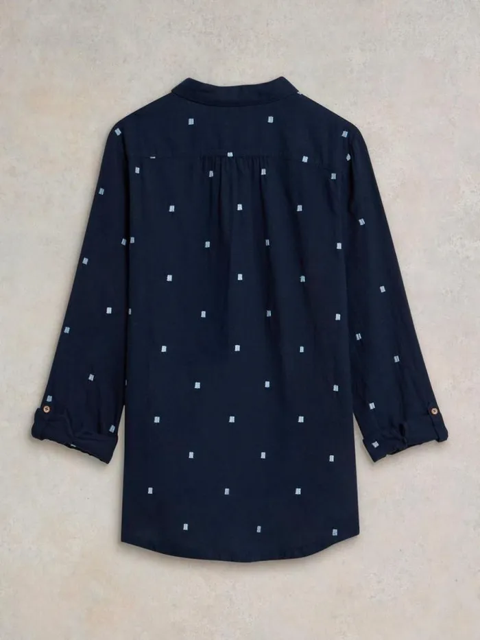Women Sophie Organic Cotton Shirt Dark Navy White Stuff Shirts and Blouses Women Sophie Organic Cotton Shirt Dark Navy White Stuff Shirts and Blouses