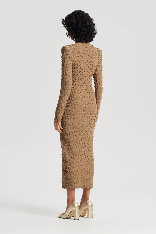 Women SPARKLE SCALLOP POLO DRESS BRONZE Dresses Scanlan Theodore Women SPARKLE SCALLOP POLO DRESS BRONZE Dresses Scanlan Theodore