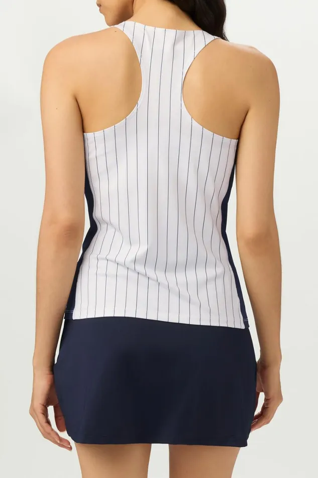Women Tops and TShirts Fila Performance Iconic Racerback Tank 147 Whitefila Navy