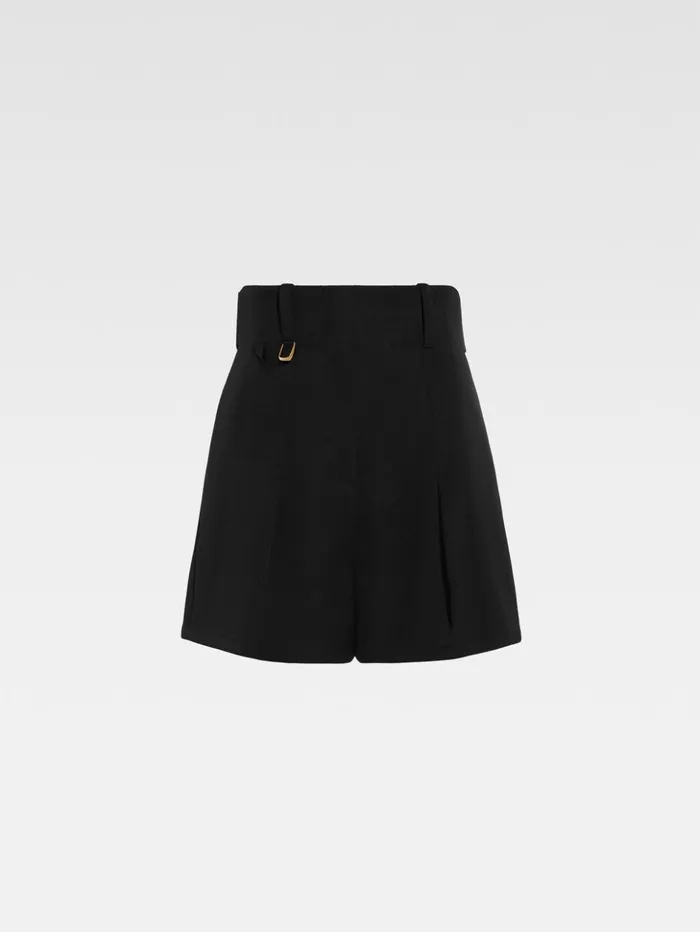 Women Trousers and Shorts JACQUEMUS The Bari Shorts Black Women Trousers and Shorts JACQUEMUS The Bari Shorts Black