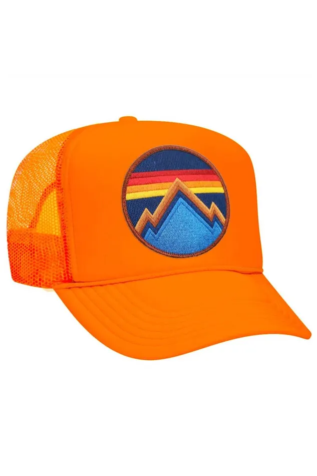 Women Trucker Hats Aviator Nation ALL SEASONS CIRCLE TRUCKER HAT