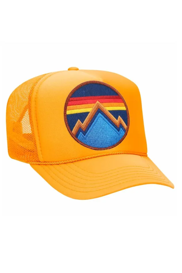 Women Trucker Hats Aviator Nation ALL SEASONS CIRCLE TRUCKER HAT