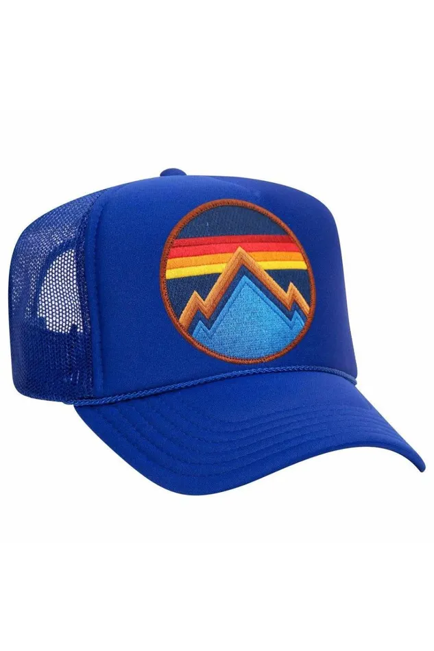 Women Trucker Hats Aviator Nation ALL SEASONS CIRCLE TRUCKER HAT
