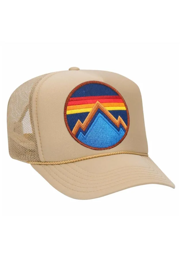 Women Trucker Hats Aviator Nation ALL SEASONS CIRCLE TRUCKER HAT