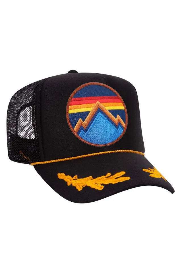Women Trucker Hats Aviator Nation ALL SEASONS CIRCLE TRUCKER HAT