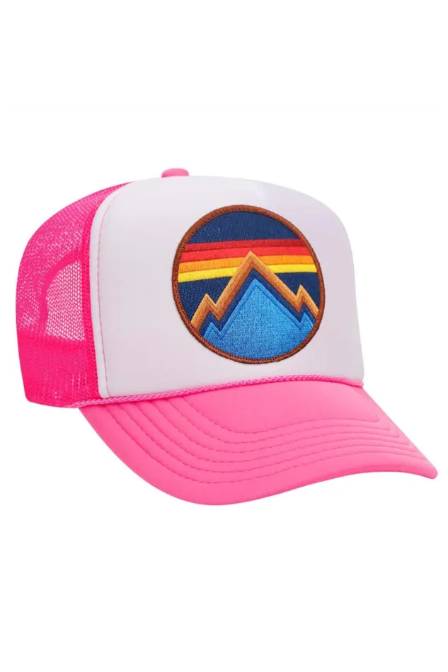 Women Trucker Hats Aviator Nation ALL SEASONS CIRCLE TRUCKER HAT