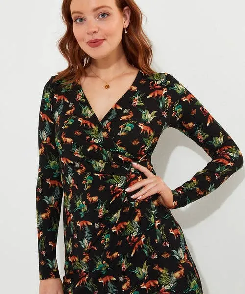 Woodland Wonder Jersey Dress Black Apparel Petite Collection Joebrowns Woodland Wonder Jersey Dress Black Apparel Petite Collection Joebrowns